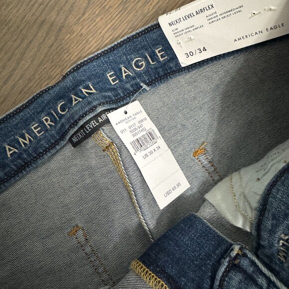 NWT American Eagle Men's Carpenter Slim Fit Jeans - Size 30x34 - Picture 9 of 11